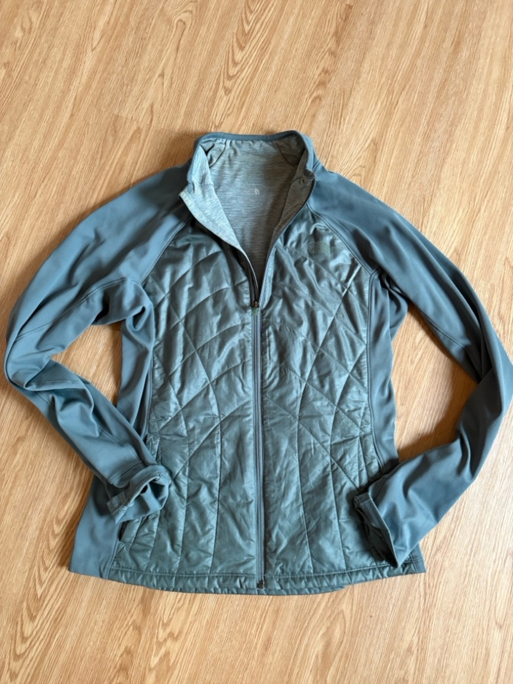 The North Face Women's Quilted Full-Zip Jacket - Slate Green